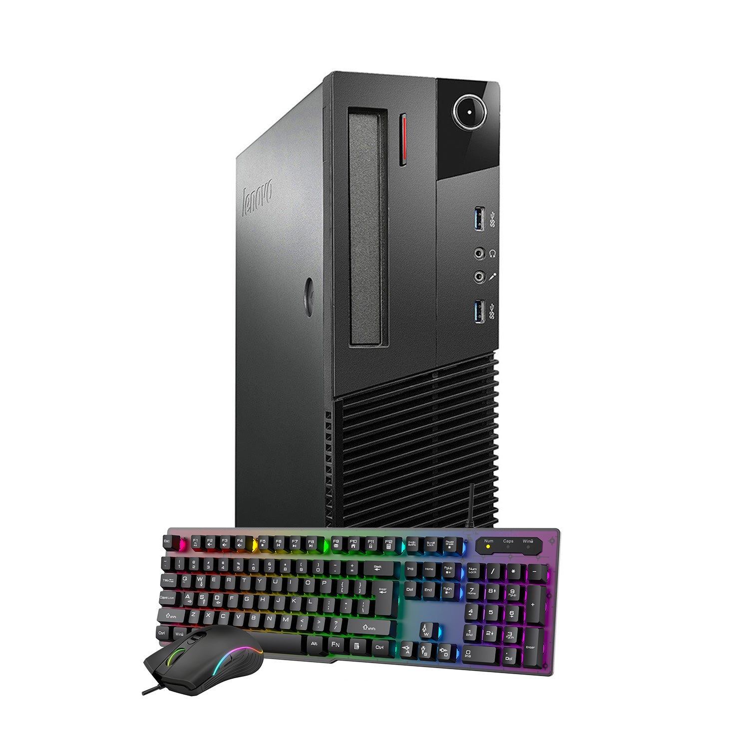Lenovo ThinkCentre SFF Desktop Computer PC| Intel Core i5 - (4570) 4th Gen, Intel Core i7 - (4770) 4th Gen| 16GB - 32GB DDR3 RAM| 512GB -1TB SSD| GeForce GT 1030 2GB| Windows 10 Pro| - Refurbished