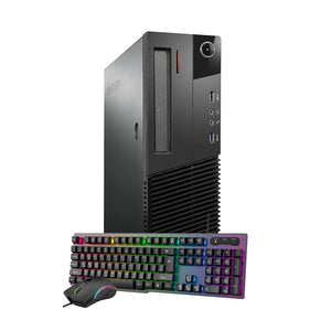 Lenovo ThinkCentre SFF Desktop Computer PC| Intel Core i5 - (4570) 4th Gen, Intel Core i7 - (4770) 4th Gen| 16GB - 32GB DDR3 RAM| 512GB -1TB SSD| GeForce GT 1030 2GB| Windows 10 Pro|  - Refurbished