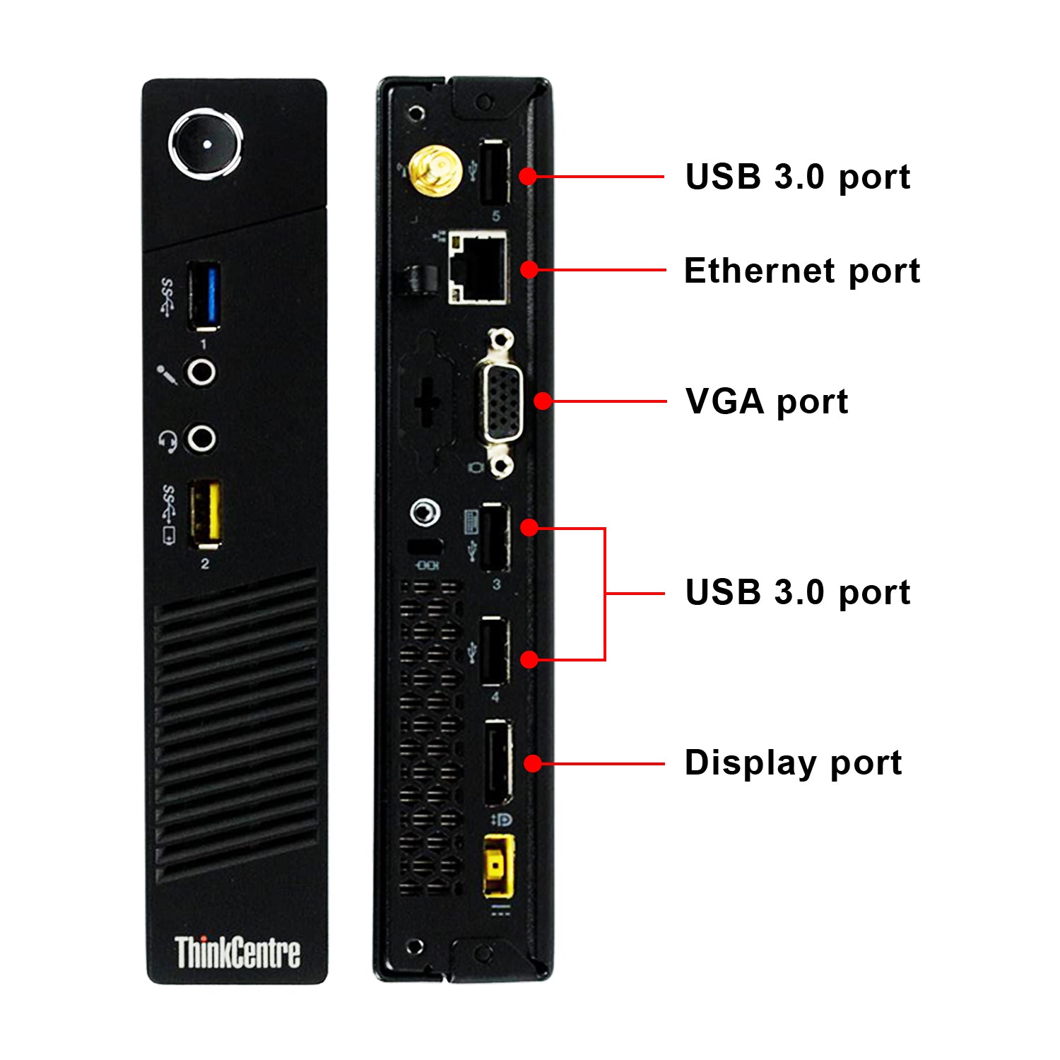 Lenovo ThinkCentre M73 Mini Windows 10 Pro Professional Desktop Computer Tiny PC | Intel Core i5 / i7 - 4th Gen Processor | 8GB - 16GB DDR3 RAM | 256GB - 1TB SSD | WIFI - Refurbished