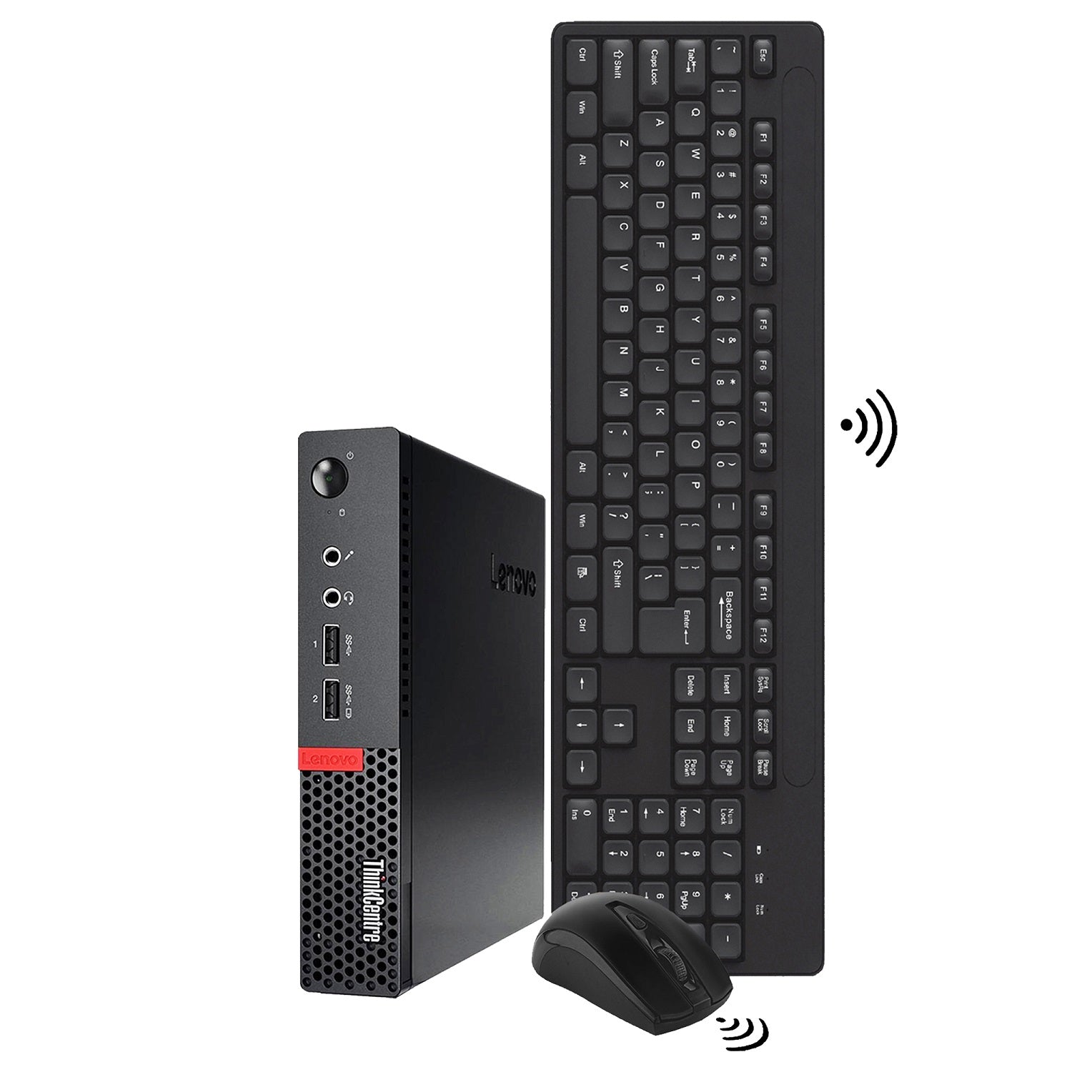 Lenovo ThinkCentre M910q Mini Desktop Computer Tiny PC | Intel Core i7 - 7th Gen Up to 3.80GHz Processor | 16GB - 32GB DDR4 RAM | 512GB - 2TB SSD | Windows 10 Pro | WIFI | Wireless Keyboard Mouse- Refurbished