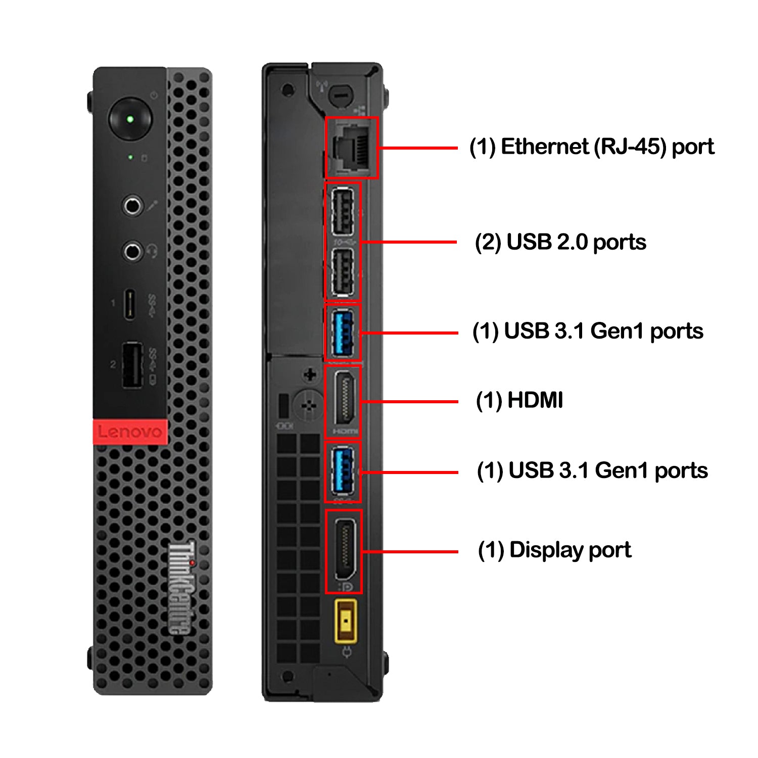 Lenovo ThinkCentre M920x Tiny Business Desktop Computer PC (Intel Core i7 8th Gen| 16GB - 32GB DDR4 RAM| 512GB - 2TB SSD| Windows 11 Pro) Wireless Keyboard and Mouse - Refurbished