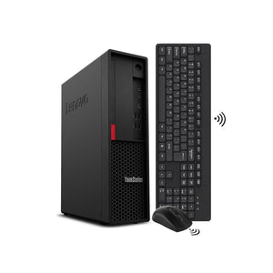Lenovo ThinkStation P330 SFF Mini Desktop Windows 11 Pro Computer PC, Intel i7 Hexa-Core 8th Gen Processor, 16GB - 32GB DDR4 RAM, 512GB - 2TB NVMe SSD, Wireless Keyboard/ Mouse - Refurbished