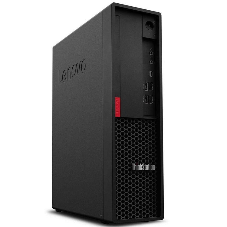 Lenovo ThinkStation P330 SFF Mini Desktop Windows 11 Pro Computer PC, Intel i7 Hexa-Core 8th Gen Processor, 16GB - 32GB DDR4 RAM, 512GB - 2TB NVMe SSD, Wireless Keyboard/ Mouse - Refurbished