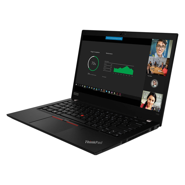 Lenovo ThinkPad T490s High-Performance Windows 11 Pro Laptop, 14-inch FHD Screen, Intel Core i5 - 8th Gen up to 4.10 GHz, 16GB DDR4 RAM, 256GB - 1TB SSD, Webcam - Refurbished