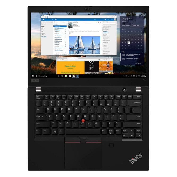 Lenovo ThinkPad T490s High-Performance Windows 11 Pro Laptop, 14-inch FHD Screen, Intel Core i5 - 8th Gen up to 4.10 GHz, 16GB DDR4 RAM, 256GB - 1TB SSD, Webcam - Refurbished