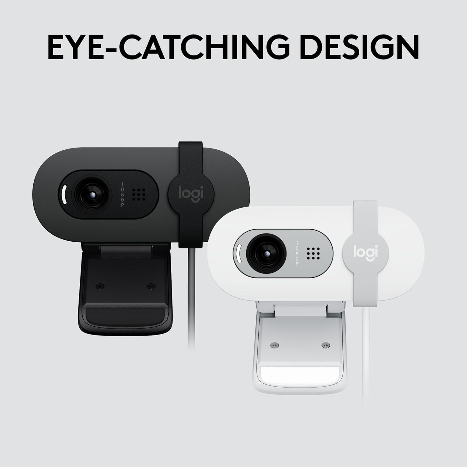 Logitech Brio 101 Full HD 1080p Webcam Made for Meetings and Works for Streaming, Works with Zoom, Microsoft Teams, Auto-light balance, Built-in Mic, Shutter - Black