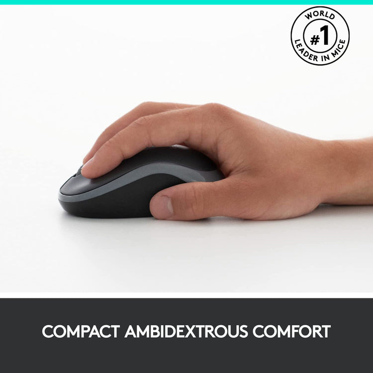 Logitech MK270 Wireless Keyboard and Mouse Combo for Windows and Chrome OS, 2.4 GHz Wireless, Optical Mouse - Compatible with PC & Laptop