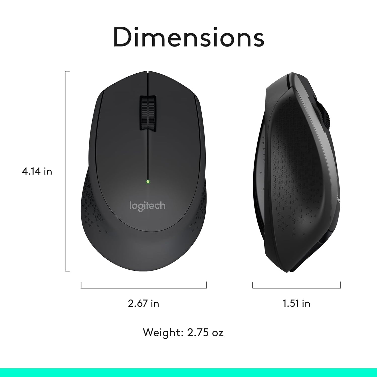 Logitech MK345 Comfort Wireless Keyboard and Mouse Combo For Windows and Chrome OS - Spill Resistant Design, 2.4GHz Wireless USB Receiver | Black - (920-006481)
