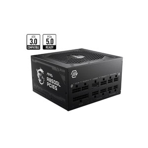 MSI MAG 850W Power Supply 80+Gold Fully Modular - Fluid Dynamic Bearing With PCle Gen 5.0 Ready - White/Black