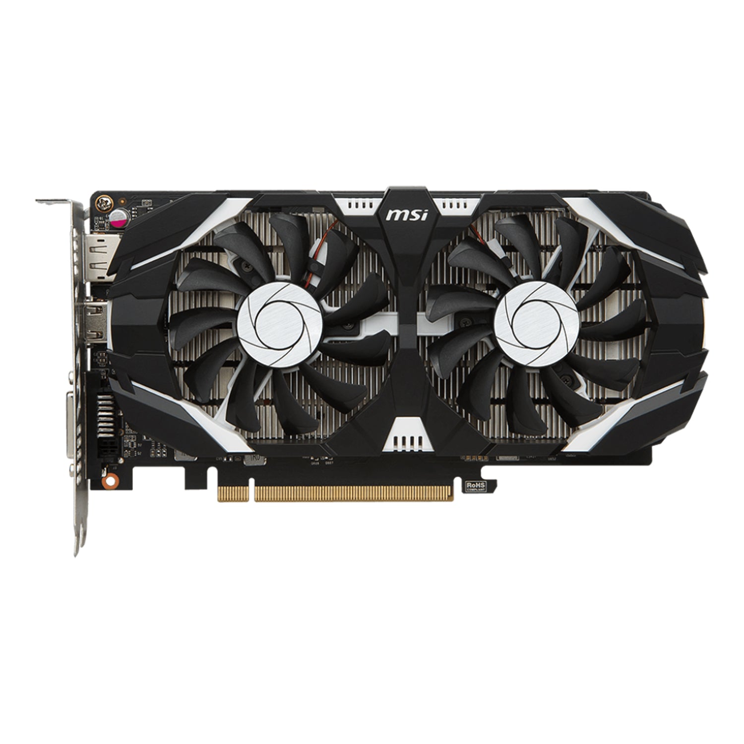MSI GeForce GTX 1050 Ti Graphics Card 4GB GDDR5 PCI Express 3.0 ATX Video Card - HDMI, DP, DVI -D (GTX 1050 Ti 4GT OC)