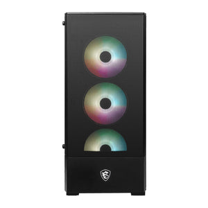 MSI MAG MAG FORGE 112R Mid-Tower ARGB Fan PC Cases - Magnetic Dust Filter With Insta-light Loop Button - (FORGE112R)