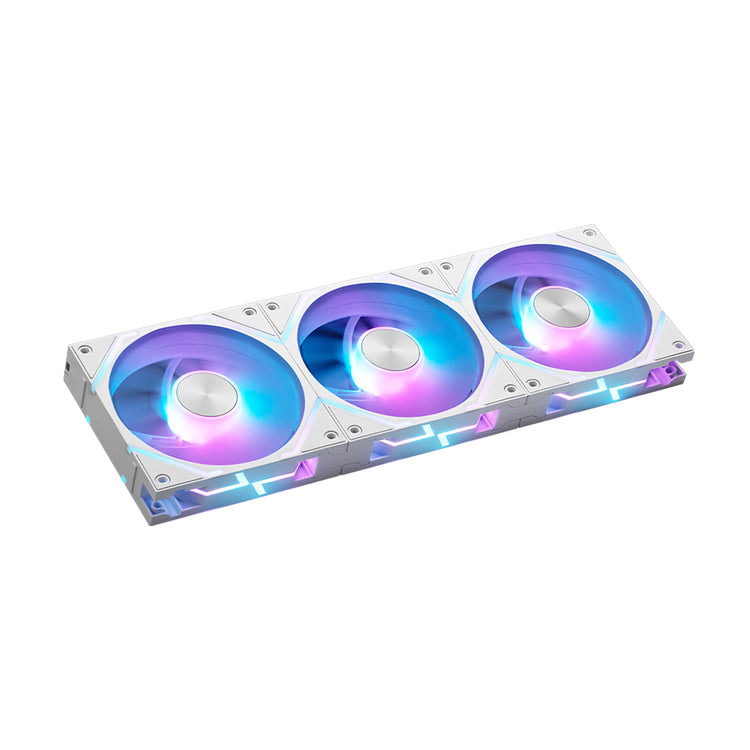 MSI MPG EZ120 ARGB White- 3W Fan, Magnetic Design With Daisy-Chain Connection, 120 mm ARGB Fan & Versatile Fan Blade Design - White