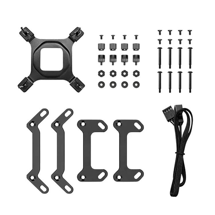DEEPCOOL MYSTIQUE 240 Liquid CPU cooler - Fluid Dynamic Bearing and 2.8" TFT LCD screen With Anti-Leak Technology - Black (R-LX550-BKDSNC-G-1)