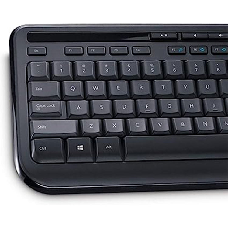 Microsoft Wired Desktop 600 Keyboard & Mouse combo - USB Cable - Optical Mouse - Compatible with Desktop Computer - PC, Windows (3J2-00022)