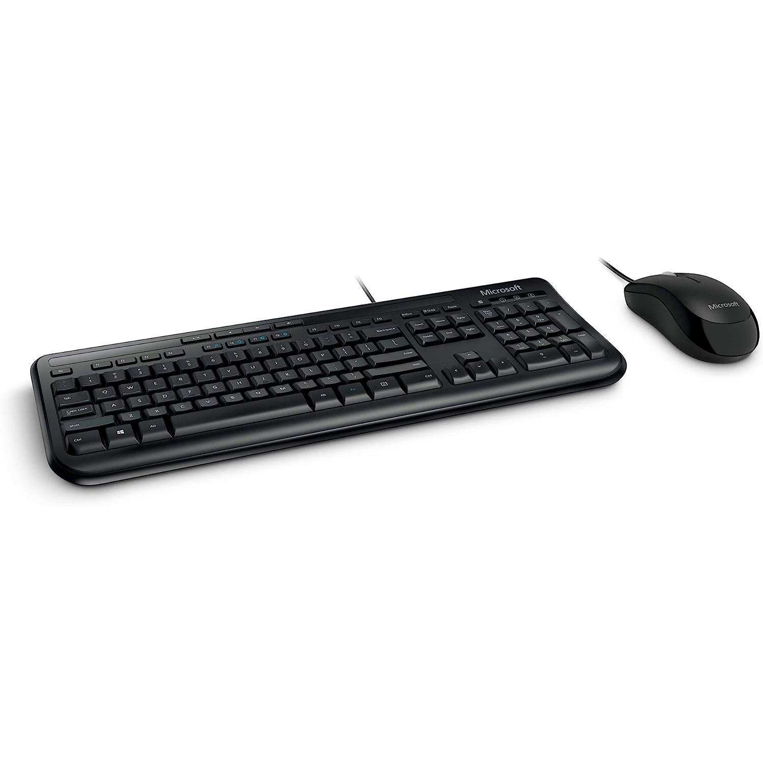 Microsoft Wired Desktop 600 Keyboard & Mouse combo - USB Cable - Optical Mouse - Compatible with Desktop Computer - PC, Windows (3J2-00022)
