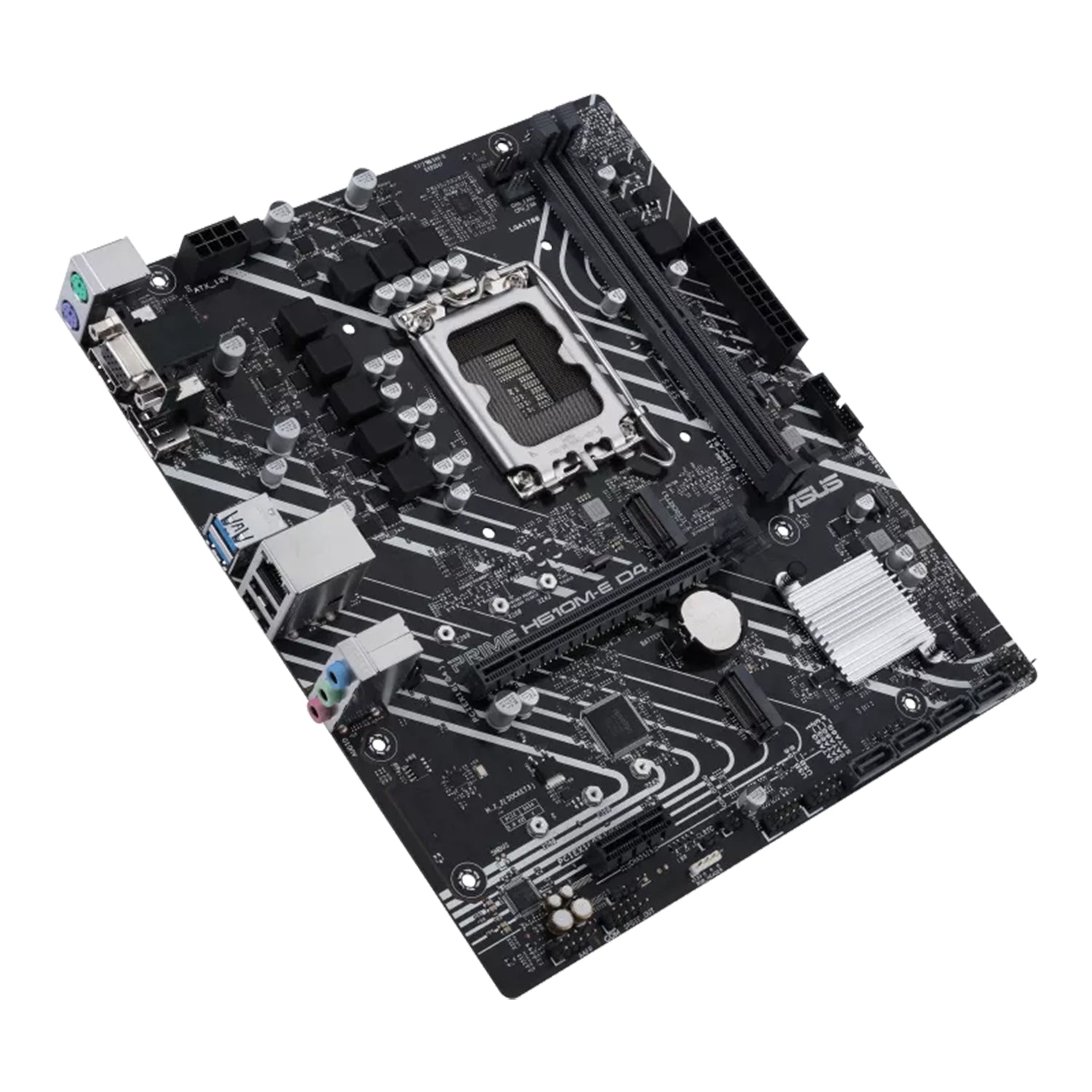 ASUS PRIME H610M-E-CSM Motherboard - Support 14th/13th/12th Gen Intel Processors, DIY Friendly With PCIe 4.0, 64GB DDR4 Max Memory, HDMI / Display Port