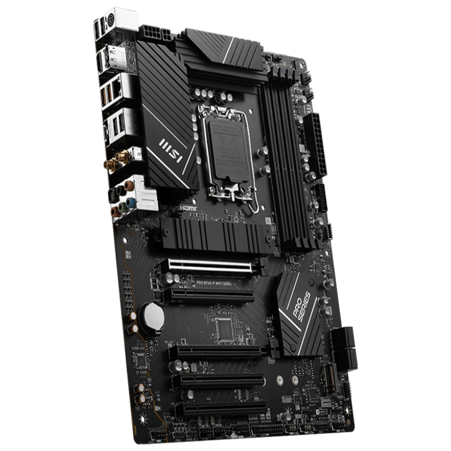 MSI PRO B760-P WIFI DDR4 Gaming Motherboard / ATX - Supports Intel 12th, 13th & 14th Gen Core Processors / LGA 1700 Socket / M.2 Gen4 Slots