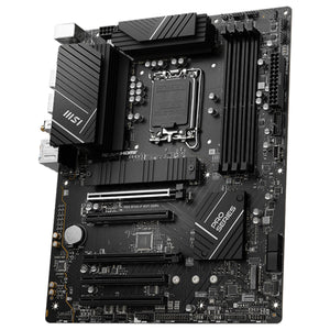 MSI PRO B760-P WIFI DDR4 Gaming Motherboard / ATX - Supports Intel 12th, 13th & 14th Gen Core Processors / LGA 1700 Socket / M.2 Gen4 Slots