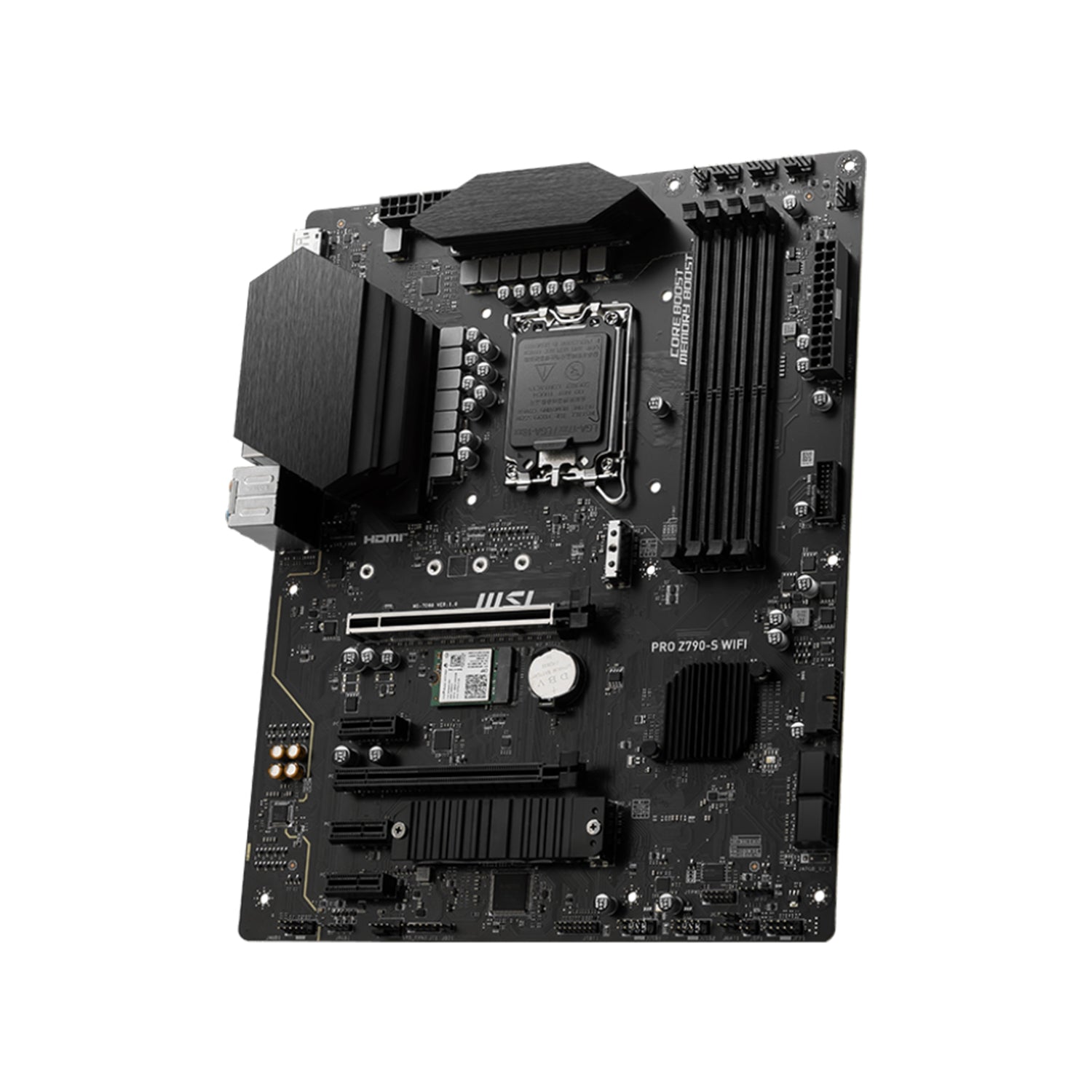 MSI PRO Z790-S WIFI ProSeries Motherboard - Support 14th/13th/12th Gen Intel Processors, Lightning Gen 5 PCI-E With Steel Armor, 256GB DDR5 Max Memory, HDMI / Display Port