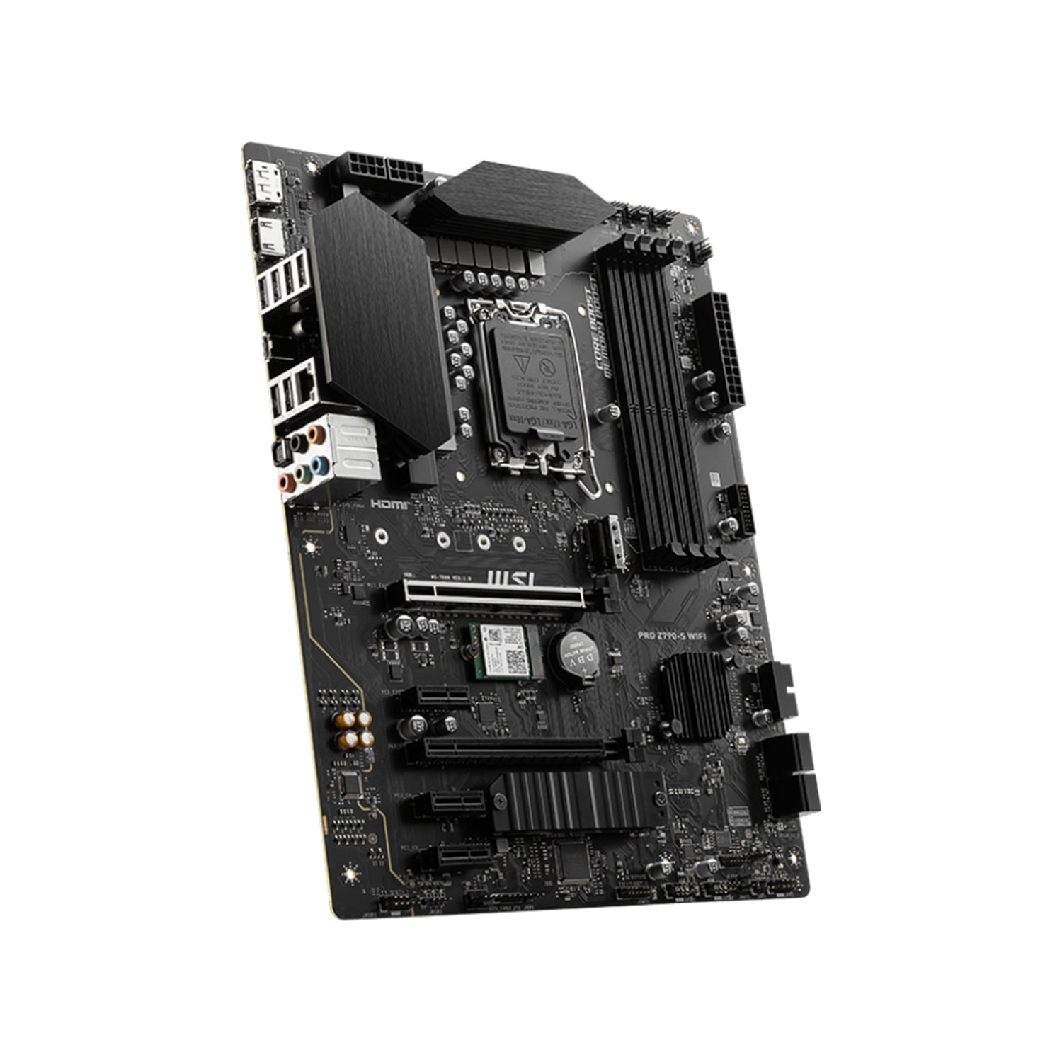 MSI PRO Z790-S WIFI ProSeries Motherboard - Support 14th/13th/12th Gen Intel Processors, Lightning Gen 5 PCI-E With Steel Armor, 256GB DDR5 Max Memory, HDMI / Display Port