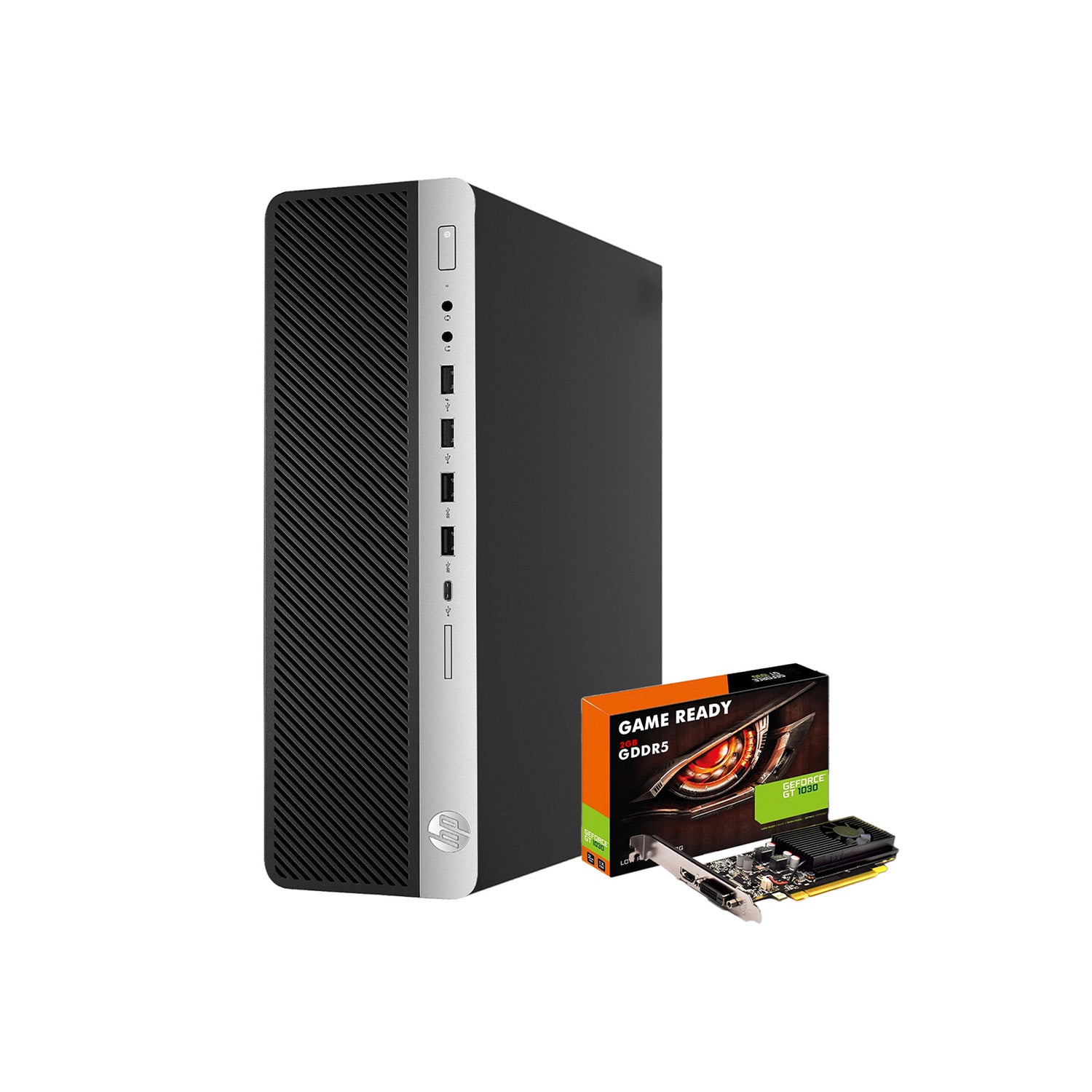 HP ProDesk SFF Desktop Computer with NVIDIA GeForce GT 1030 - AMD Radeon RX550 4GB | Intel Core i5-6500 Processor 3.20 GHz |8GB - 32GB DDR4 RAM| 256GB - 1TB SSD| Windows 10 Pro WIFI with Keyboard & Mouse, HDMI - Refurbished