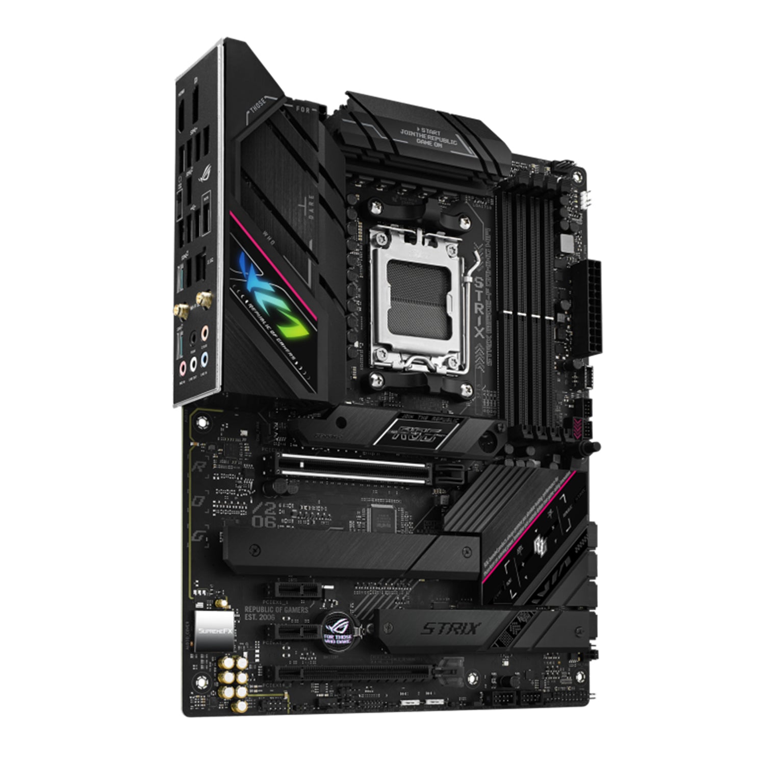 ASUS ROG STRIX B650E-F Gaming WIFI Motherboard, ATX - Support AMD Ryzen 9000/8000/7000 Series Desktop Processor, WiFi 6E With Aura Sync RGB lighting, HDMI / Display Port