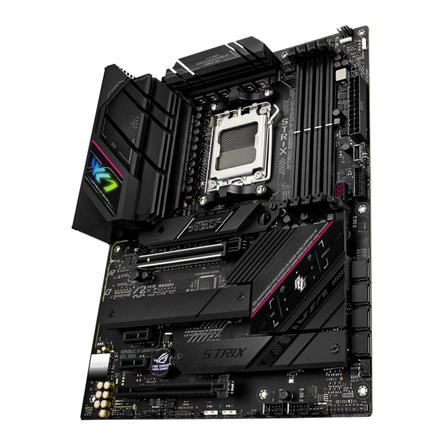 ASUS ROG STRIX B650E-F Gaming WIFI Motherboard, ATX - Support AMD Ryzen 9000/8000/7000 Series Desktop Processor, WiFi 6E With Aura Sync RGB lighting, HDMI / Display Port