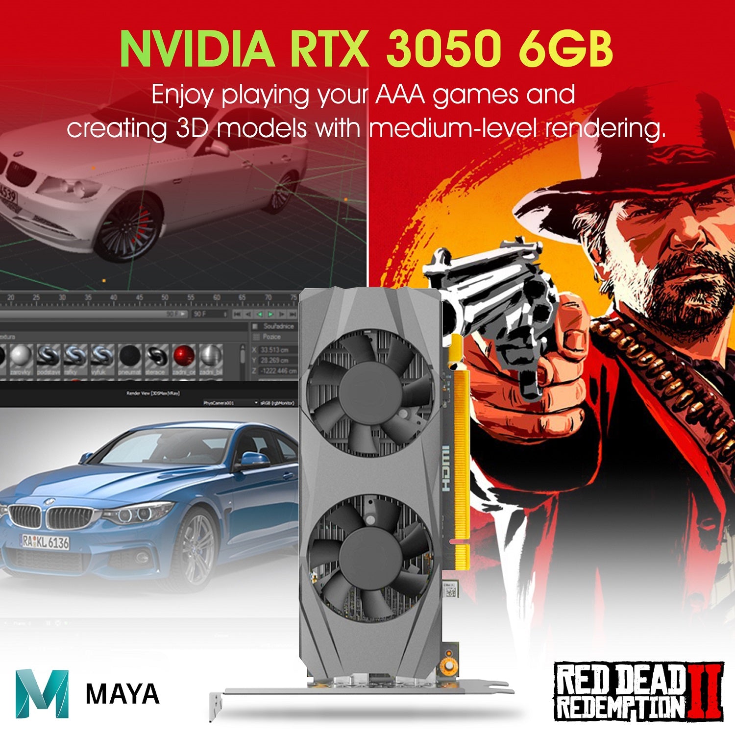 Gaming PC Dell OptiPlex 5060 Tower Windows 11 Pro Computer - GeForce RTX 3050 6GB (Intel Hexa-Core i5/ i7 CPU/ 16GB - 32GB DDR4 RAM/ 512GB - 2TB NVMe SSD/ RGB Gaming Keyboard) - Refurbished