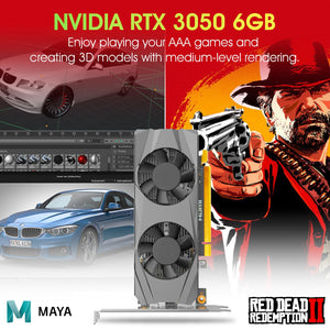 HP EliteDesk 800 G3 SFF Gaming Desktop Computer PC - GeForce RTX 3050 6GB GDDR6 | Intel i7 Quad-Core 6th/ 7th Gen CPU | 16GB - 32GB DDR4 RAM | 1TB - 2TB SSD | Windows 10 Pro | WIFI Adapter - Refurbished