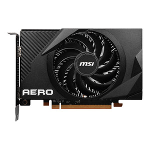 MSI Radeon RX 6400 AERO ITX 4G DDR6 Graphics Card PCIe 4 Single Fan FreeSync DirectX 12 VR Ready HDMI, DP