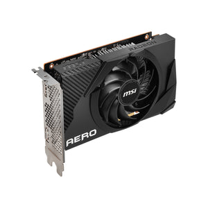 MSI Radeon RX 6400 AERO ITX 4G DDR6 Graphics Card PCIe 4 Single Fan FreeSync DirectX 12 VR Ready HDMI, DP