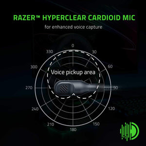 Razer BlackShark V2 X Wired Gaming Headset - With 7.1 Surround Sound, Advanced Passive Noise Cancellation, 3.5 mm Audio Jack - for PC, Mac, PS4, Xbox One