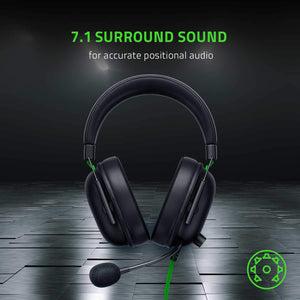Razer BlackShark V2 X Wired Gaming Headset - With 7.1 Surround Sound, Advanced Passive Noise Cancellation, 3.5 mm Audio Jack - for PC, Mac, PS4, Xbox One