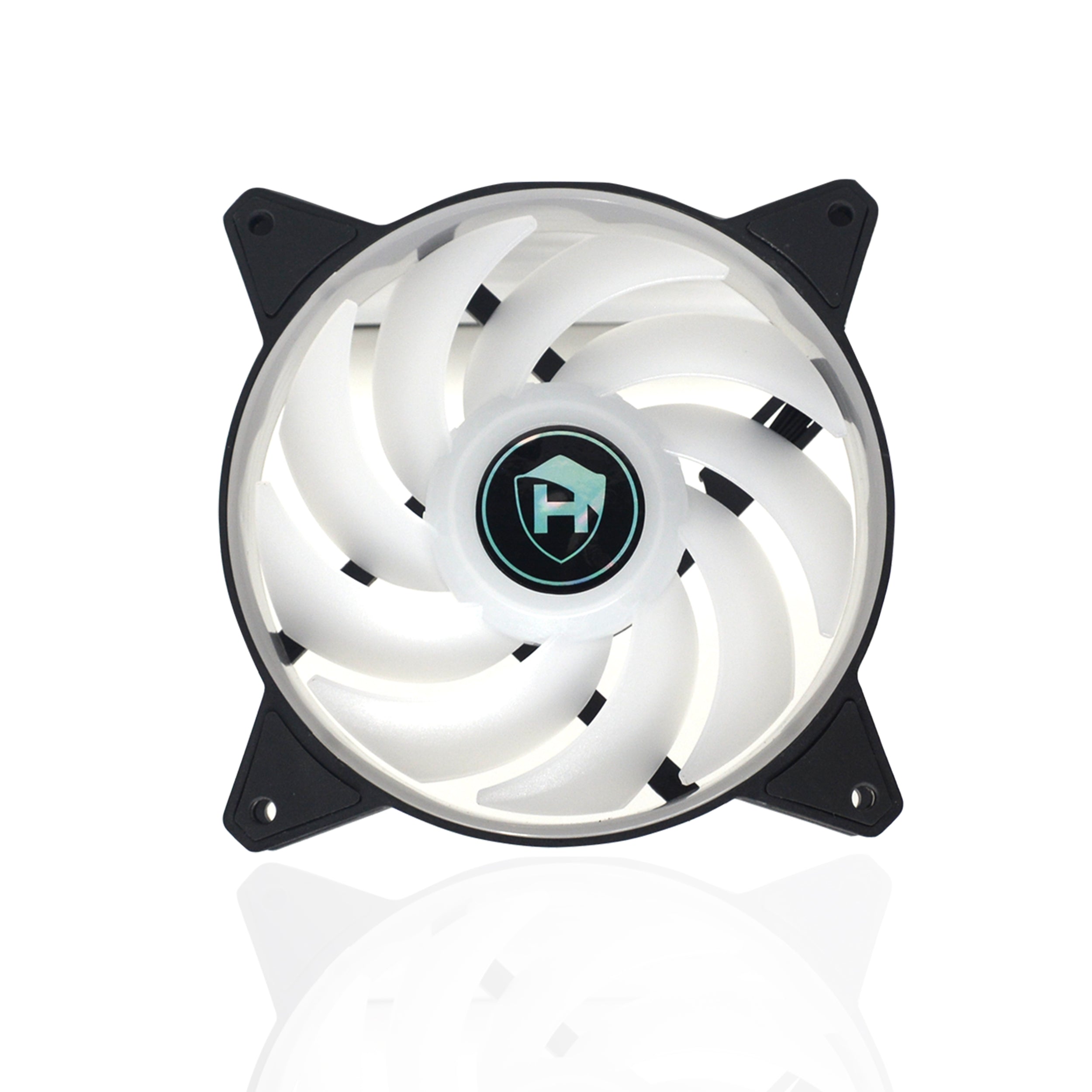 Hajaan 120 mm 3-Pack Computer case Fan,High Airflow RGB Effect Case Fan for PC Cooling with Remote Controller, Remote Control RGB LED FAN