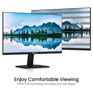 HAJAAN 24” FHD IPS Desktop Monitor, 75Hz Refresh Rate with Ultra Thin Bazel, Best for Office & Home, HDMI, VGA Ports | Monitor for PC, Wall Mountable, Black (S2424i)- 1 Year warranty