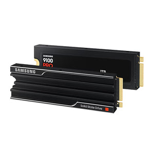 SAMSUNG 9100 PRO With Heatsink Solid State Drive - 1TB NVMe M.2 SSD, R/W Speed Up to 14,700/ 13,300 MB/s, PCIe Gen 5.0, NVMe 2.0, V-NAND - (MZ-VAP1T0CW)