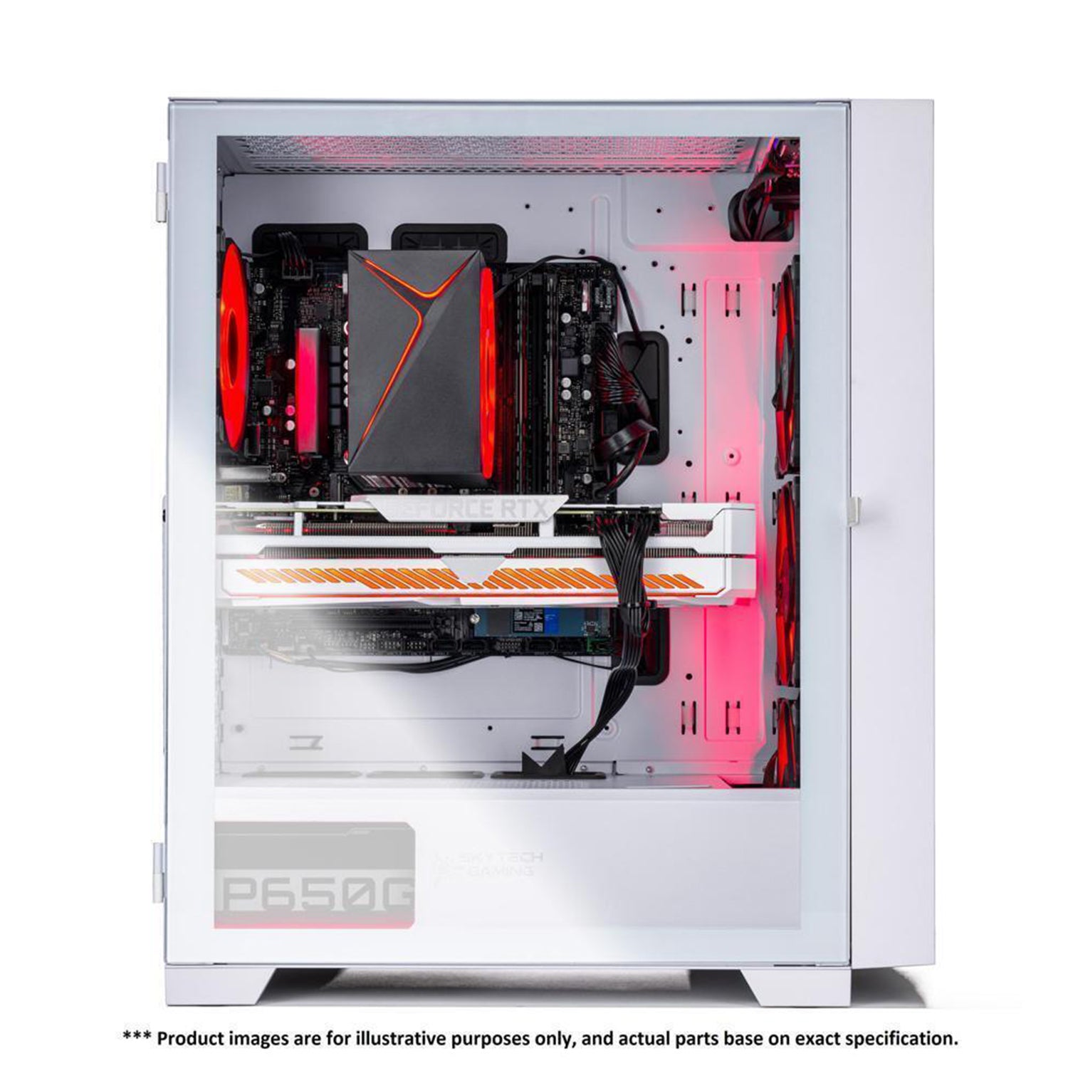 SKYTECH SHIVA II Gaming Desktop Computer PC - White | 650W Gold PSU| Intel Core i5 - 12400F Processor | GeForce RTX 3060 Ti | 16GB DDR4 RAM | 1TB NVMe SSD + 8TB HDD| Windows 11 Home | AC WiFi