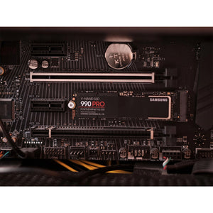SAMSUNG 990 PRO Internal Solid State Drive - 1TB NVMe M.2 SSD, R/W Speed Up to 7,450/ 6,900 MB/s, PCIe Gen 4.0, NVMe 2.0, V-NAND (MZ-V9P1T0B/AM)