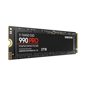 SAMSUNG 990 PRO Internal Solid State Drive - 2TB NVMe M.2 SSD, R/W Speed Up to 7,450/ 6,900 MB/s, PCIe Gen 4.0, NVMe 2.0, V-NAND (MZ-V9P2T0B/AM)