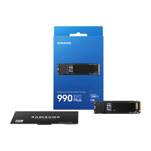 SAMSUNG 990 EVO PLUS Internal Solid State Drive - 1TB NVMe M.2 SSD, R/W Speed Up to 7,250/6,300 MB/s, PCIe Gen 4.0, NVMe 2.0, V-NAND (MZ-V9S1T0B/AM)