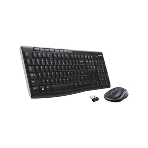 Logitech MK270 Wireless Keyboard and Mouse Combo for Windows and Chrome OS, 2.4 GHz Wireless, Optical Mouse - Compatible with PC & Laptop