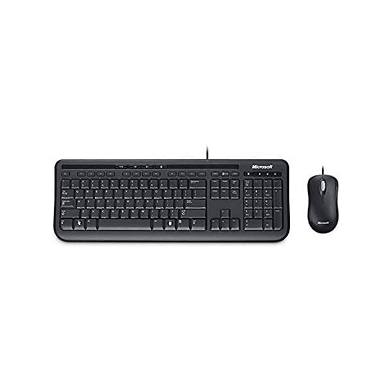 Microsoft Wired Desktop 600 Keyboard & Mouse combo - USB Cable - Optical Mouse - Compatible with Desktop Computer - PC, Windows (3J2-00022)
