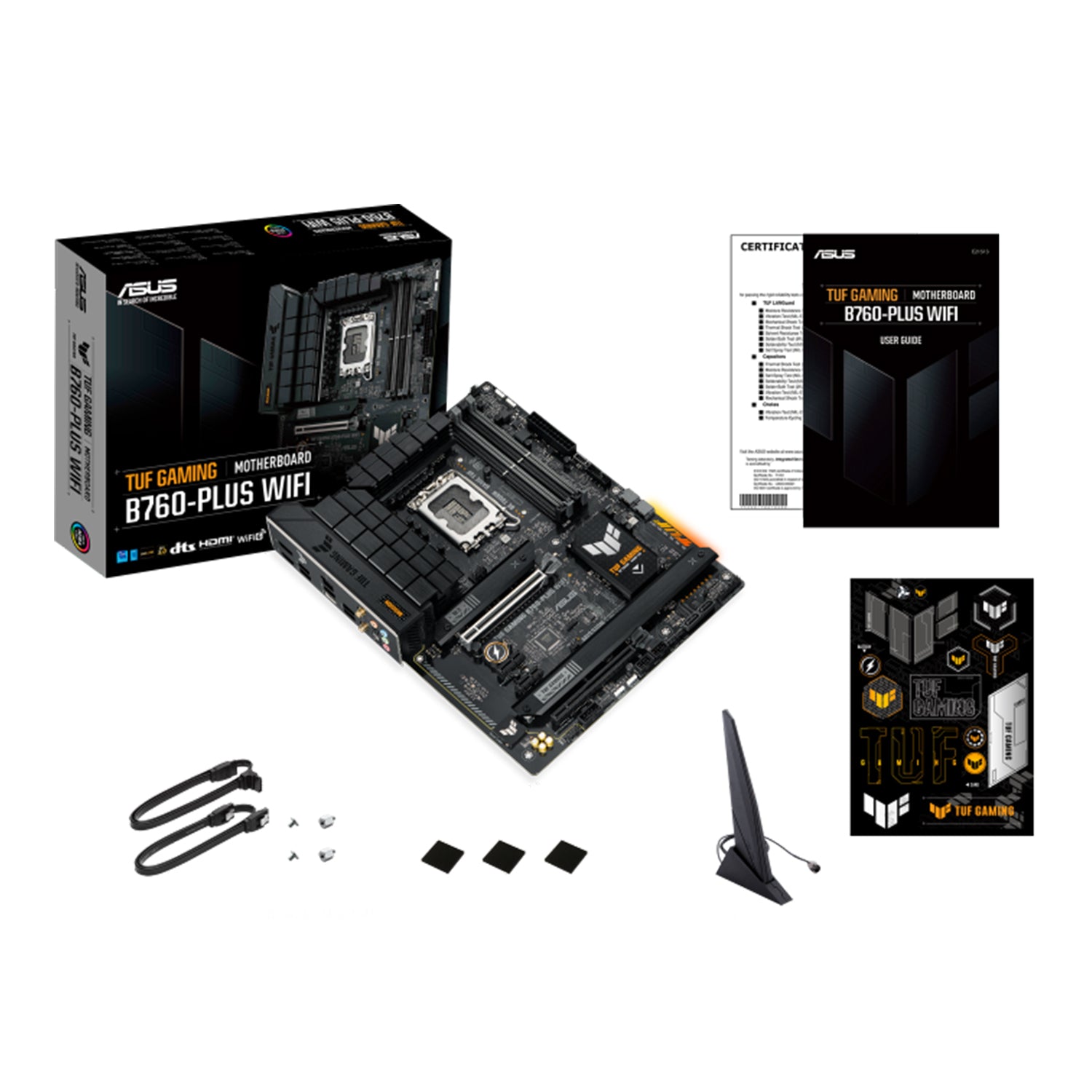 ASUS TUF GAMING B760-PLUS WiFi Gaming Motherboard With PCle 5.0, Intel LGA 1700 Socket, ATX Form Factor, Max Memory 192GB DDR5, Display Port / HDMI