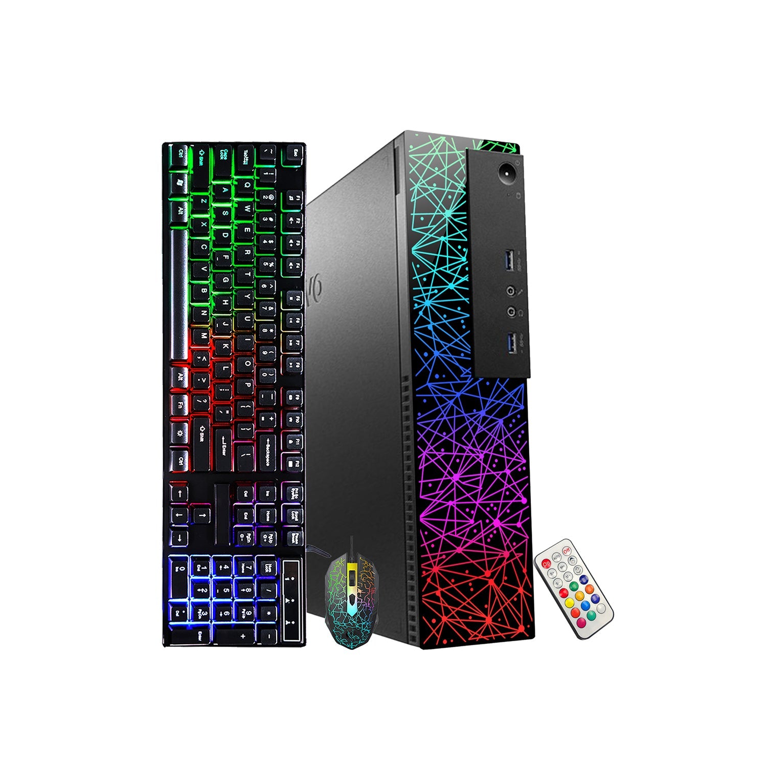 Lenovo ThinkCentre RGB SFF Desktop Computer, Intel Core i7-6700, 16GB -32GBRAM | 512GB - 2TBSSD, 4K 2-Monitor Support, Wi-Fi, Bluetooth - Windows 10 Pro - Refurbished