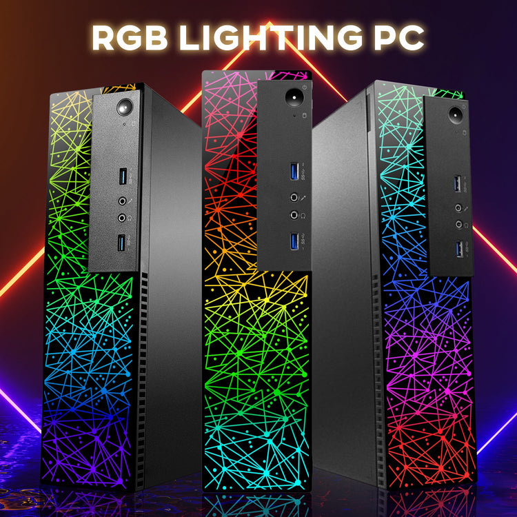Lenovo ThinkCentre RGB SFF Desktop Computer, Intel Core i7-6700, 16GB -32GBRAM | 512GB - 2TBSSD, 4K 2-Monitor Support, Wi-Fi, Bluetooth - Windows 10 Pro - Refurbished