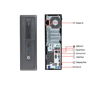 HP ProDesk SFF Desktop Computer with NVIDIA GeForce GT 1030 - AMD Radeon RX550 4GB | Intel Core i7-6700 Processor 3.40 GHz |8GB - 32GB DDR4 RAM| 256GB - 1TB SSD| Windows 10 Pro WIFI with Keyboard & Mouse - Refurbished