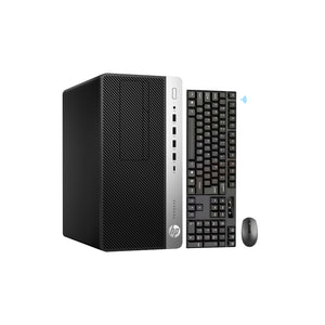 HP ProDesk 600 G5 Microtower Business Desktop PC (Intel Core i5 / i7 Processor / 16GB - 32GB DDR4 RAM / 512GB - 2TB SSD / Windows 11 Pro) Wireless Keyboard and Mouse - Refurbished