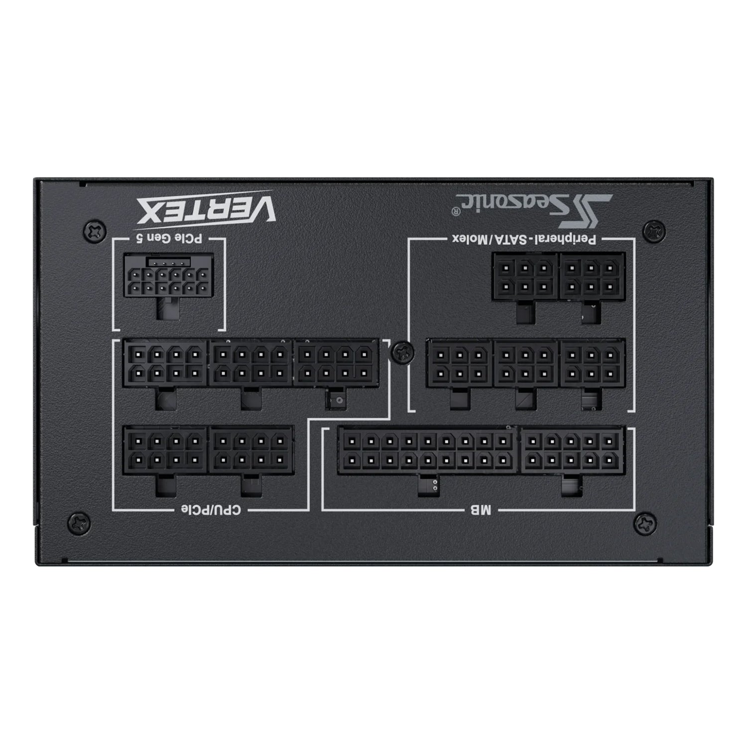 Seasonic 1000W Power Supply 80+Gold Fully Modular - Fluid Dynamic Bearing, Intel ATX 3.0 With PCle Gen 5.0 Ready (VERTEX1000G)