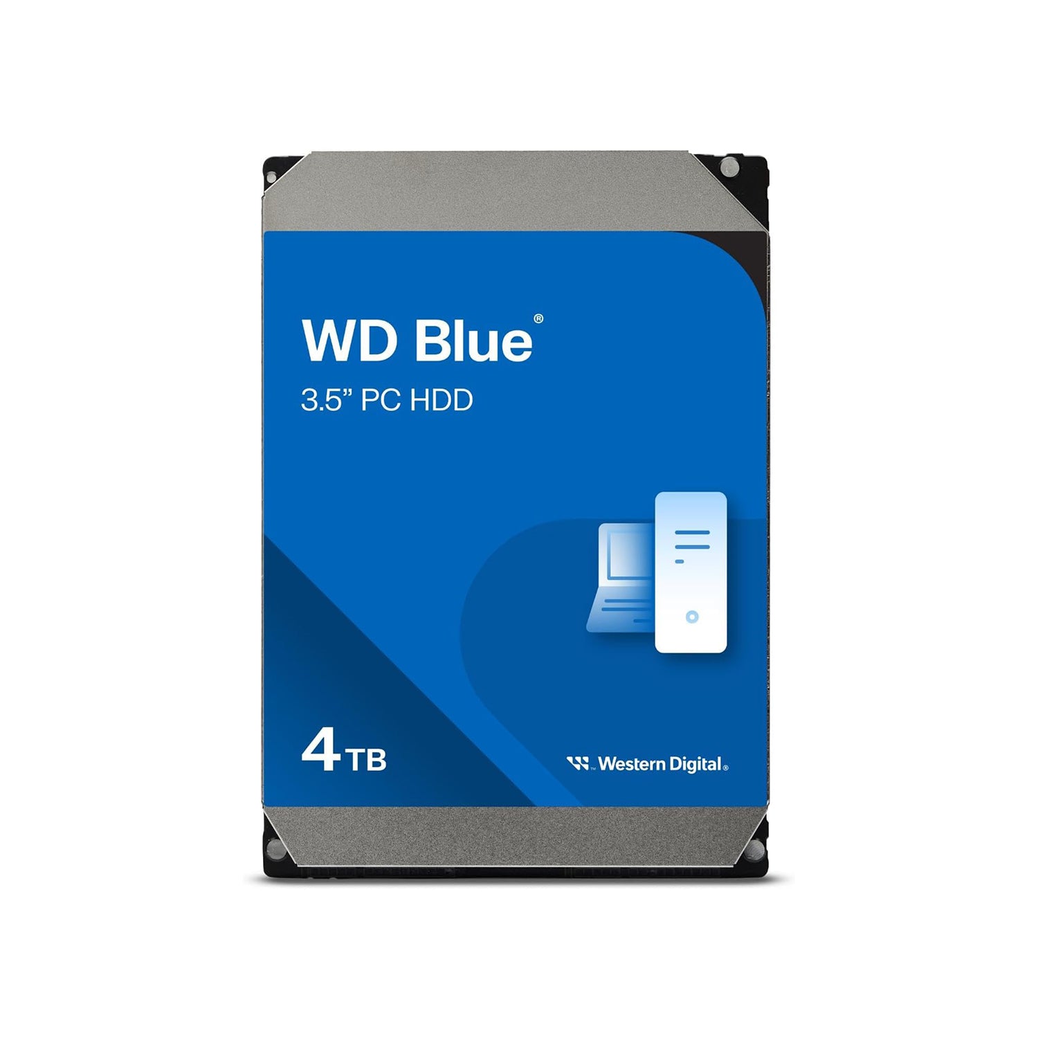 Western Digital 3.5 Inch, 4TB WD Blue PC Desktop Hard Drive HDD - 5400 RPM, SATA 6Gb/s, 256 MB Cache, SMR Recording Technology - (WD40EZAZ)