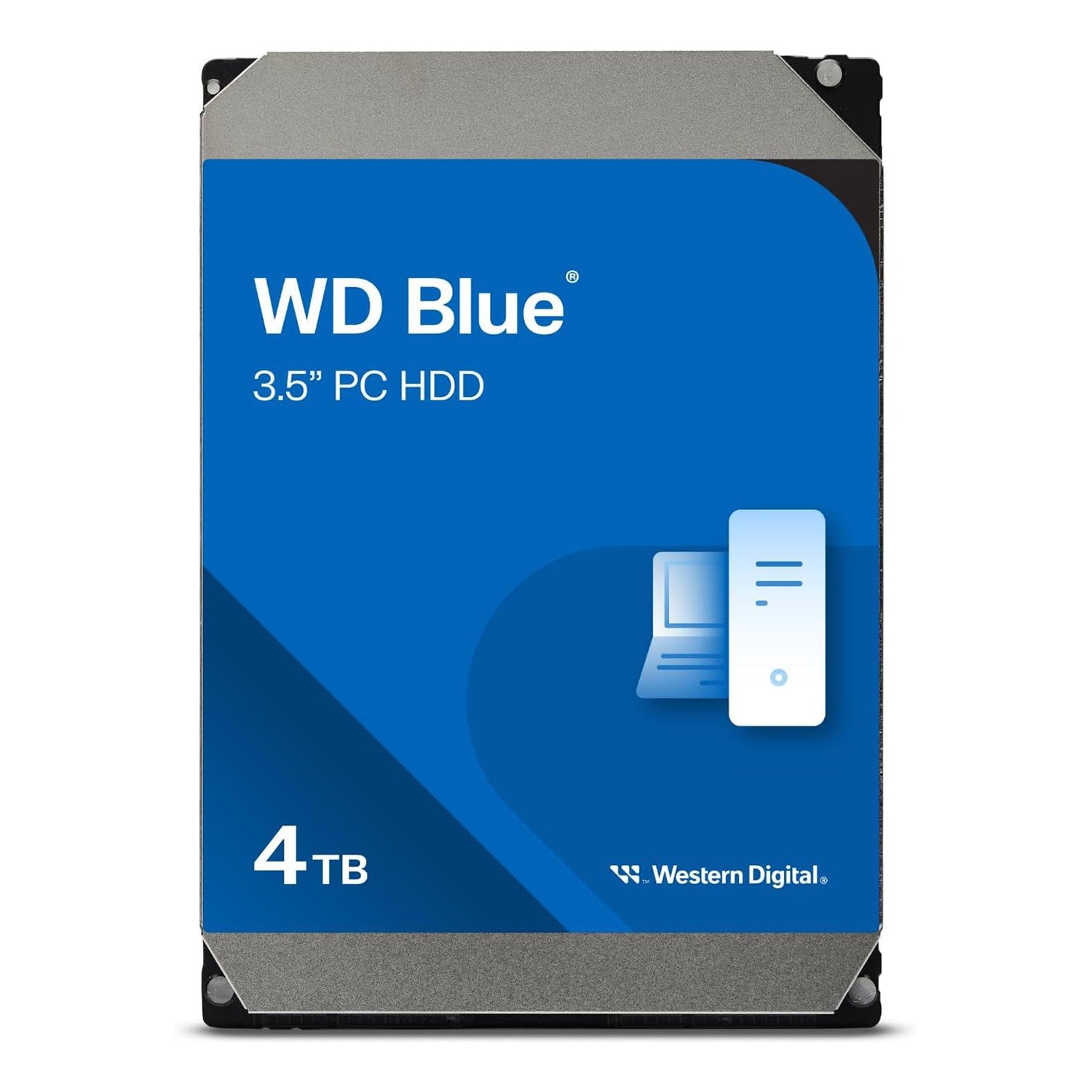 Western Digital 3.5 Inch, 4TB WD Blue PC Desktop Hard Drive HDD - 5400 RPM, SATA 6Gb/s, 256 MB Cache, SMR Recording Technology - (WD40EZAZ)